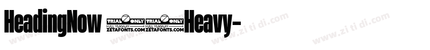 HeadingNow 48Heavy字体转换